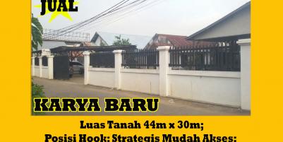 Tanah Dijual Jalan Karya Baru Kota Pontianak