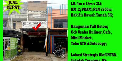 Dijual Ruko Jalan Parit Haji Husin 2 Kota Pontianak