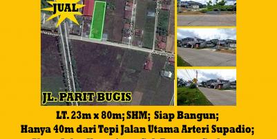 Tanah Dijual Jalan Parit Bugis Kota Pontianak