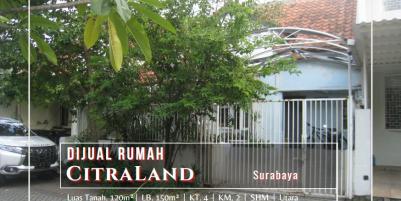 Rumah SHM di Citraland Taman Puspa Raya, Surabaya