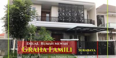 Rumah Mewah 2 Lantai di Graha Famili, Surabaya