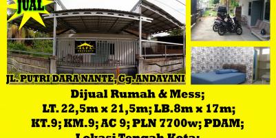 Rumah Gg. Andayani Kota Pontianak Dijual