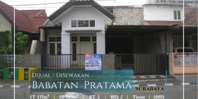 Rumah Terawat Siaphuni SHM di Perumahan Babatan Pratama, Surabaya