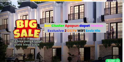 Dijual Cepat Rumah Cluster Baru di Alaya Residence Berhadiah Exclusive CCTV Wifi Ezviz H1c