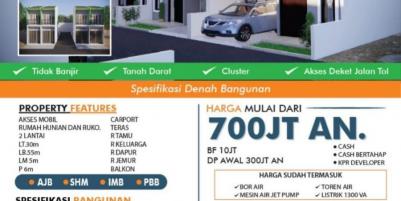 Grand famili 3 rumah siap bangun Bambu Apus Cipayung Jakarta Timur