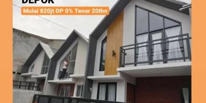 Rumah scandinavian 2lantai Pancoran Mas Depok 