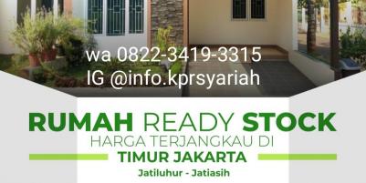 Rumah Jatiasih Bekasi readystok di timur Jakarta 