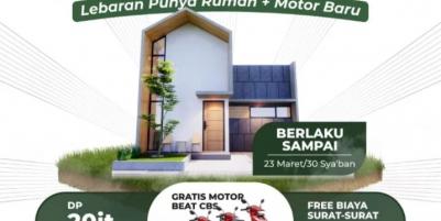 Townhouse paling strategis Tambun Bekasi promo bonus motor 