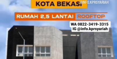 Rumah rooftop Pondok Melati Bekasi dekat Raya Hankam 