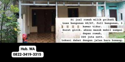 Rumah second dekat jalan baru Bogor Kemang 