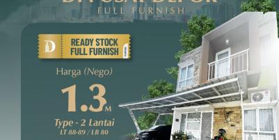 Rumah Readystok Full Furnished di Pusat Kota Depok 