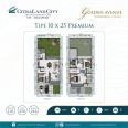 Rumah Baru Citraland City 10x25 Golden Avenue Makassar