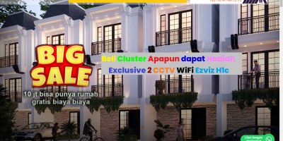 Dijual Cepat Rumah Cluster Baru di Alaya Residence Berhadiah Exclusive CCTV Wifi Ezviz H1c