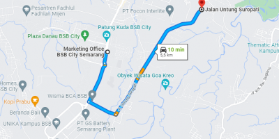 Tanah murah, luas, pinggir jalan, 5 km dari kawasan BSB city