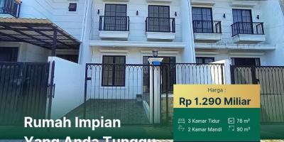 Rumah siap huni area Grand Depok City dekat Margonda 