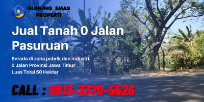 Jual Tanah di Pasuruan Area Pabrik & Industri