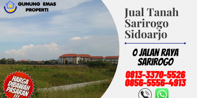 Jual Tanah Sidoarjo Kota Sarirogo