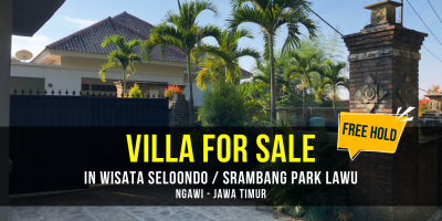 Dijual Vila Lawu di Area Wisata Seloondo dan Srambang Park Ngawi