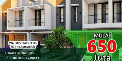 Rumah 2lantai Ciracas Jakarta Timur dekat tol Cibubur 