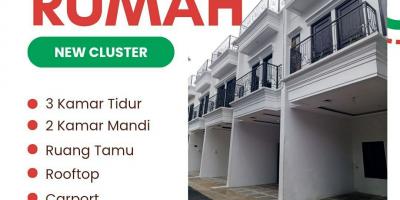 Rumah 2lantai minimalis bonus Rooftop Jagakarsa Jakarta Selatan 